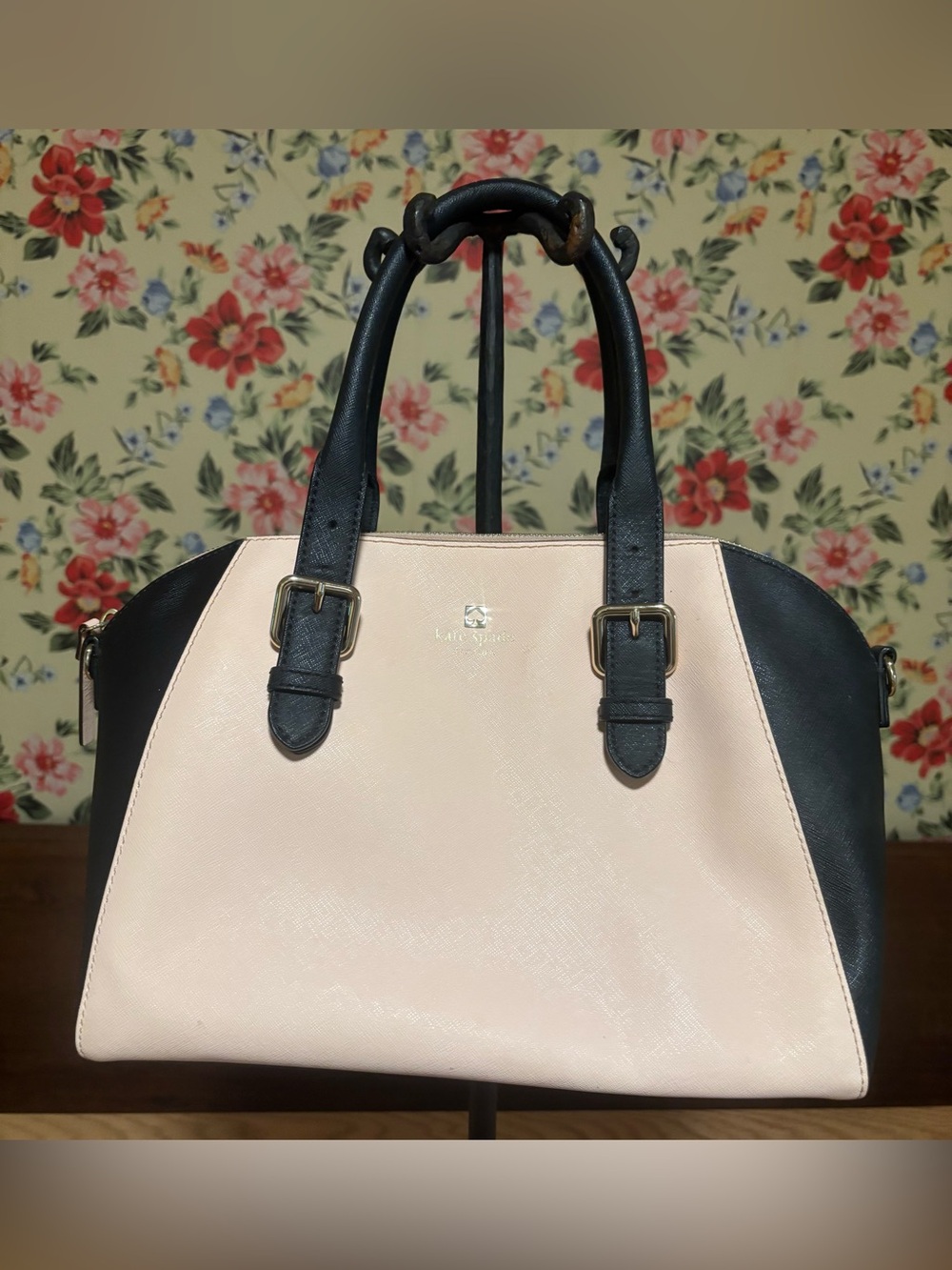 Kate Spade Bag Cove Street Colorblock Pippa Satchel Pink Black
